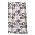 Livingquarters FSCXL-96-MDN 70 x 96 in. Madison Extra Long Fabric Shower Curtain; Multi Color LI257724